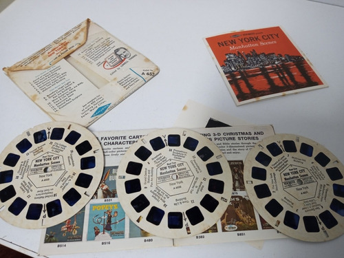 7k New York Manhattan 3 Discos Para View Master 1966