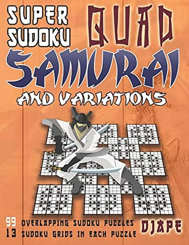 Libro: Super Sudoku Quad Samurai And Variations: 99 Sudoku