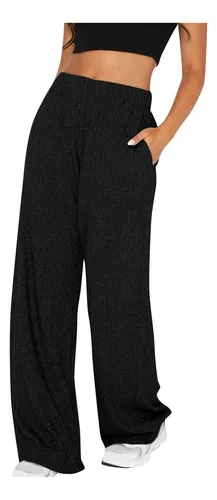 Pantalones K For Mujer, Modernos, Lisos, De Cintura Alta, C