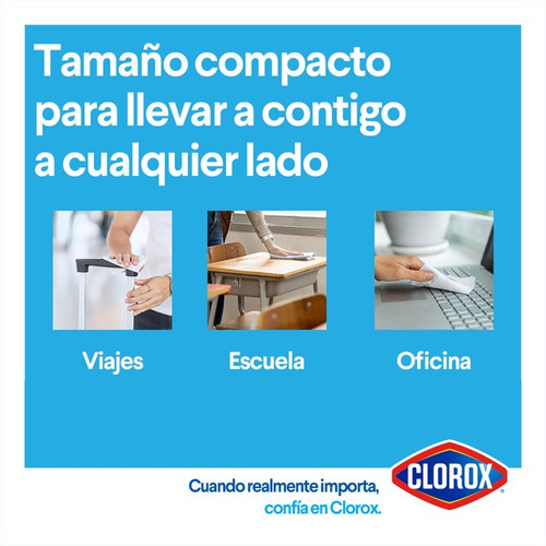 Imagen 4 de 6 de Toallitas Desinfectantes Clorox Expert Flowpack 60un
