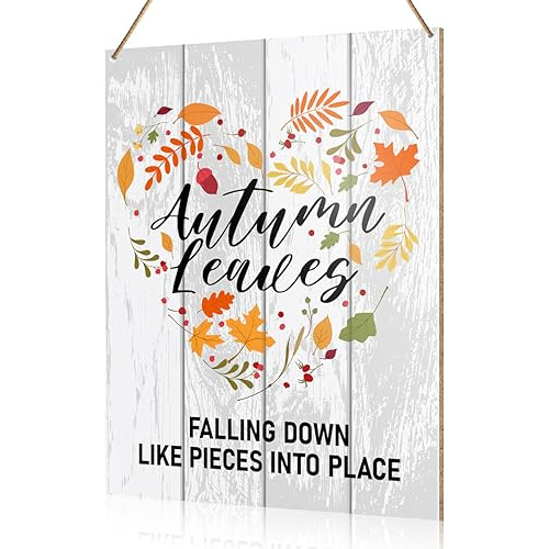 Hello Fall Decorations Hanging Sign, Autumn Fall Decor ...