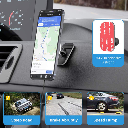Cargador De Coche Ohlpro Para iPhone 16 Con Magsafe Red