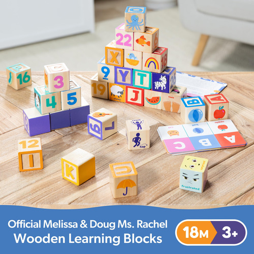 Bloques Didácticos De Madera Melissa & Doug Con Letra Número