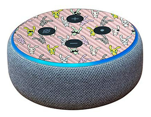 Piel De Fibra De Carbono Para Amazon Echo Dot (3rd Gen) Comp