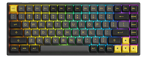 Teclado Akko 3084b Plus Preto E Dourado