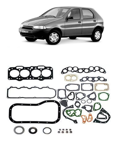 Jogo Junta Motor Palio 1.0 1.5 8v Mpi 96 A 2002 Com Retentor