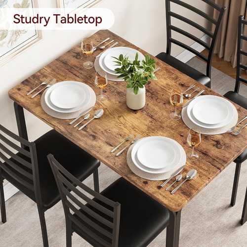 Juego De Mesa De Comedor Para 4, Mesa De Cocina Y Sillas Par