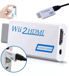 Adaptador conversor de audio y vídeo Nintendo Wii para cable Hdmi