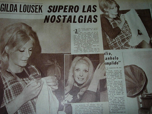 Gilda Lousek Supero Nostalgias Clipping Revista Radiolandia