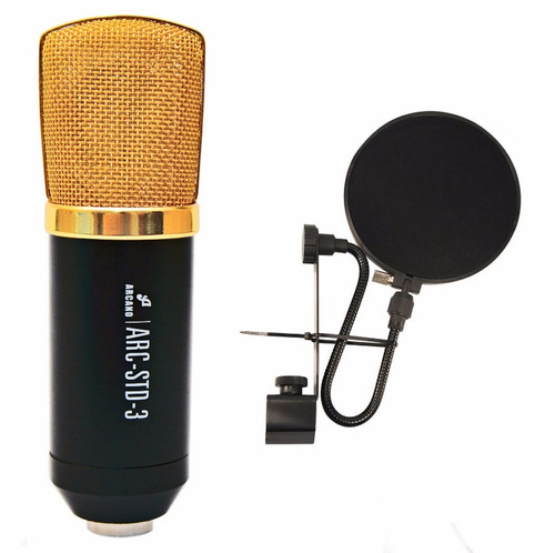 Kit Arcano Microfone Para Estúdio 01 Arc-std3  + 01 Pfe06