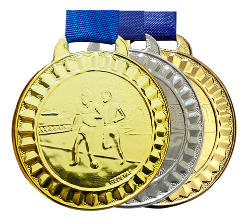 Kit 30 Medalhas Campeonato Futsal Futebol 4,5 Cm Premiação Cor Sortidas