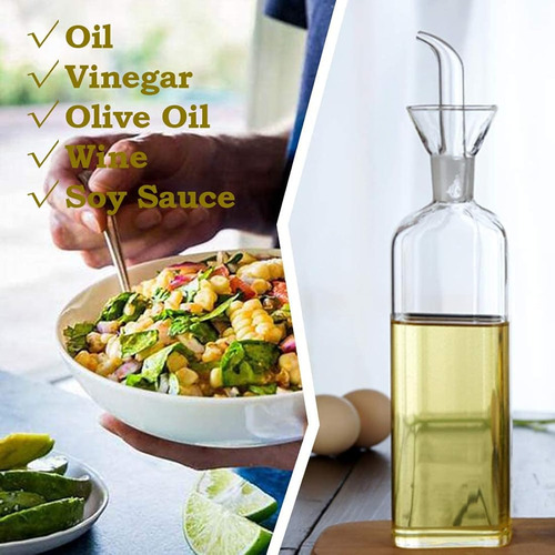 Botella De Aceite De Oliva Y Vinagre Floatant