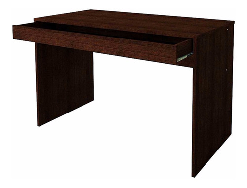 Escritorio Mosconi 720 1 cajón melamina de 120cm x 77cm x 60cm wengue