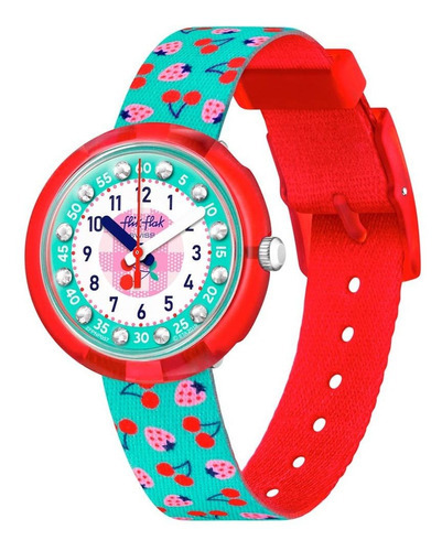 Reloj Flik Flak Cherrytastic Zfpnp057c Para Niños