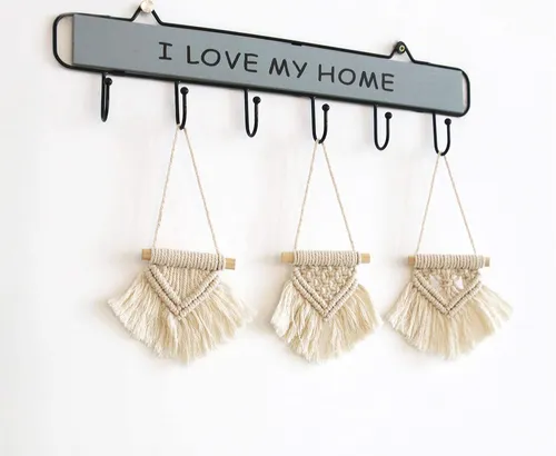 Macrame Conjunto Colgante De Pared De Ornamentos Lindo...