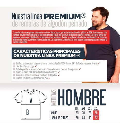 Remeras Talles Especiales Lisas 3xl 4xl 5xl 6xl 7xl Colores