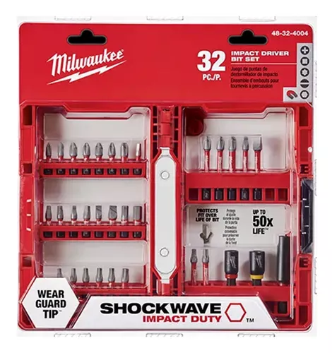 Kit Juego Puntas Atornillador Milwaukee 32 Piezas Imantadas