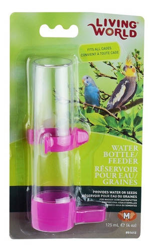 Imagen 2 de 3 de Bebedero Para Canario Cotorro Aves Loro Mediano Agua
