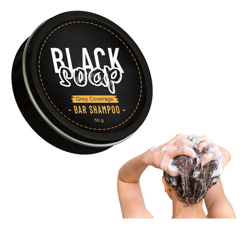 Black Soap Champú En Barra De Cobertura De Canas 