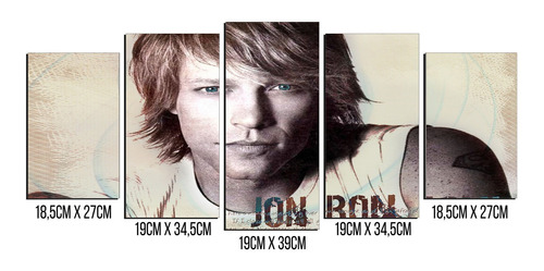Cuadro Escalonado  Bon Jovi 10 6056