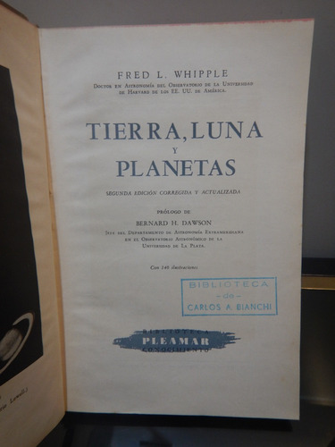 Adp Tierra, Luna, Planetas Fred. L. Whipple / Ed. Pleamar