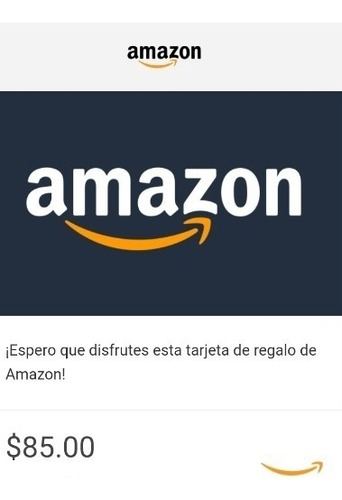 Tarjeta Amazon Gift Card 85 Dólares Usa - Código Original