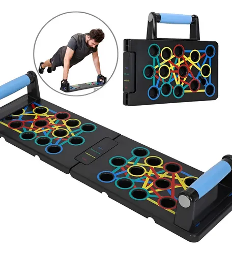 Prancha Flexão 9 Em 1 Exercicios Portátil Dobrável Push Up Adulto Triceps Peito Costas Funcional Calistenia Treino Em Casa