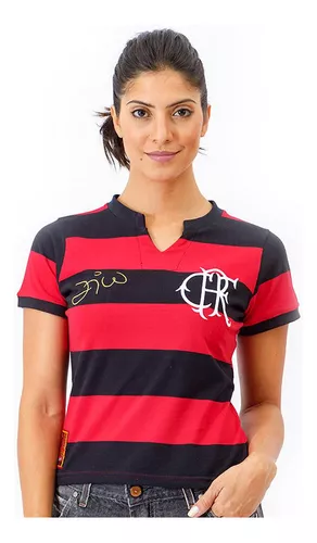 Camisa Polo Flamengo Juvenil Rosa - Rosa+Vermelho