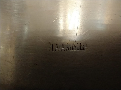 Imagen 5 de 5 de Antigua Bandeja Bañada En Plata Ausonia