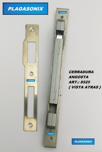 Imagen 6 de 10 de Cerradura Angosta Para Europerfil Sin Cilindro 8525 Premium