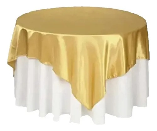 7 Cubre Mantel Mantelería Cubremanteles Tablón 148x148 Oro