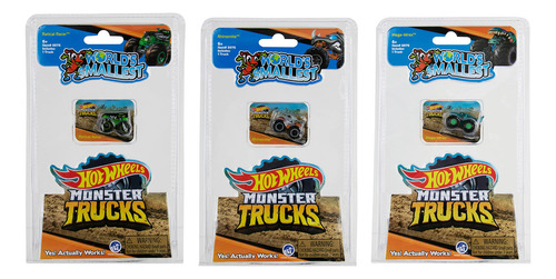 Worlds Smallest Hot Wheels Monster Trucks Series 3 (paquete.