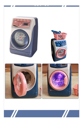 Mini-electrodomesticos De Juguete Para Niña Color Azul con rosa7
