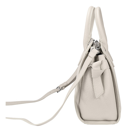 Bolsa Satchel Enso Mujer Eb244108stw Off-white Acabado de los herrajes Níquel Diseño de la tela Liso