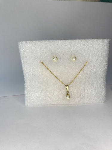 Conjunto Colar Brinco Folheado A Ouro#16