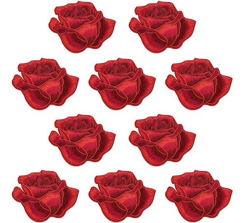 10 Piezas De Parches Planchar Flores Rosas, Delicados P...