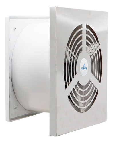 Extractor De Aire Atenas 25 Cm Cocina Baño Frente Acero Inox