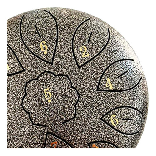 Tambores De Lengua De Acero Handpan De Tambor De 6 Plata