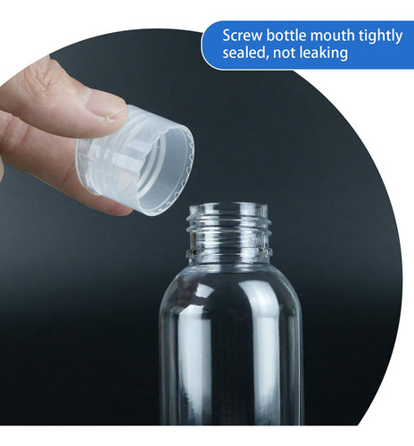 6 Botellas De Loción Vacías De 120 Ml De Emulsión Rellenable