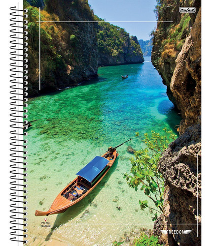 Caderno Espiral Capa Dura 20 Matérias Freedom 400 Folhas