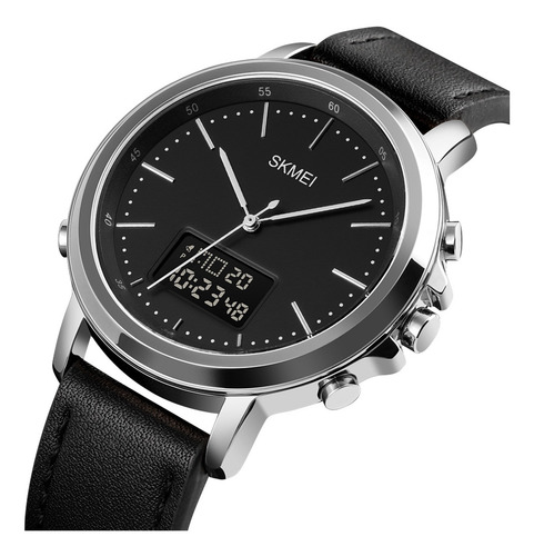 Skmei Minimalismo Reloj Analógico Digital Para Hombre Con Al