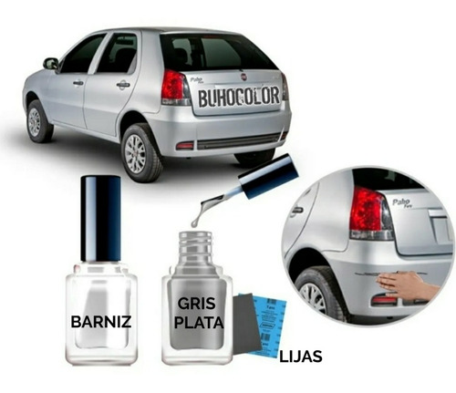 Retoque Fix Fiat Palio Gris Plata Apto Todos Los Modelos