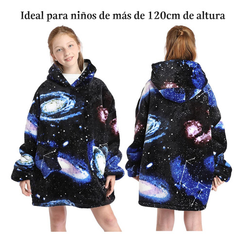 . Sudadera Cobija Hoodie Con Capuch Afelpada Calientita Niño