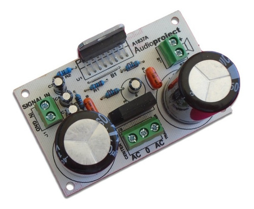 Imagen 1 de 9 de Modulo Amplificador 100 Watts Tda7294 C/fuente- Audioproject