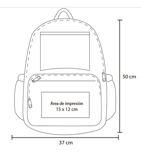 Imagen 2 de 6 de Mochila Con Bolsas Laterales
