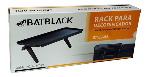 Rack Ajustable P/decodificador/router/contr. Remoto Batblack