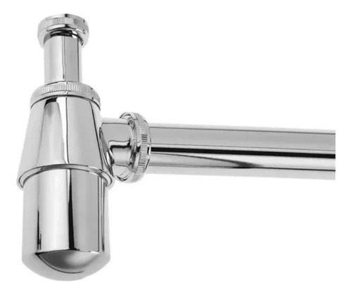 Sifão Cromado Copo Metal 1 1/4 Lavatorio Pia Banheiro Tanque