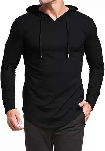 Camiseta Longline sem manga com Capuz