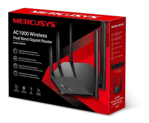 Router Mercusys Ac1900. Gigabyte. Doble Banda. 6 Antenas