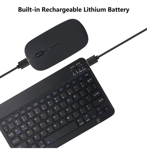 Combo De Teclado Y Ratón Acolarid Recargable Bluetooth